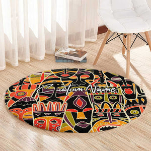 The Spirit of Africa Custom Round Carpet