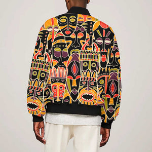 The Spirit of Africa Custom Sleeve Zip Bomber Jacket