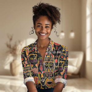 The Spirit of Africa Custom Women Casual Shirt