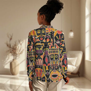 The Spirit of Africa Custom Women Casual Shirt