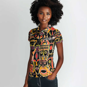 The Spirit of Africa Custom Women Polo Shirt