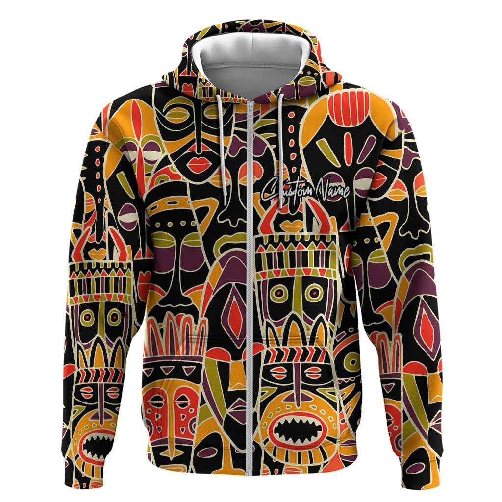 The Spirit of Africa Custom Zip Hoodie