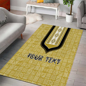 Personalized African Dashiki Area Rug - Mudcloth Style