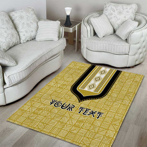 Personalized African Dashiki Area Rug - Mudcloth Style