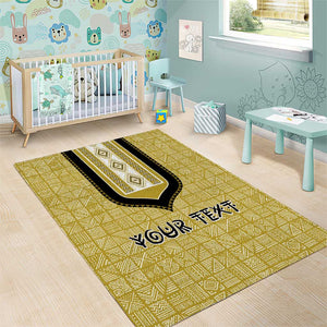 Personalized African Dashiki Area Rug - Mudcloth Style