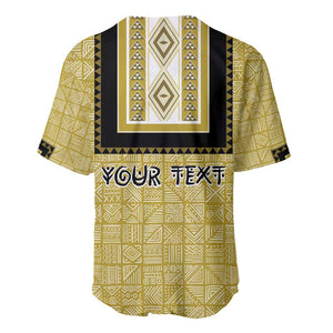 Personalized African Dashiki Baseball Jersey - Mudcloth Style