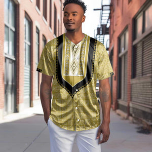 Personalized African Dashiki Baseball Jersey - Mudcloth Style