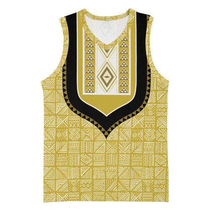 Personalized African Dashiki Basketball Jersey - Mudcloth Style DT02