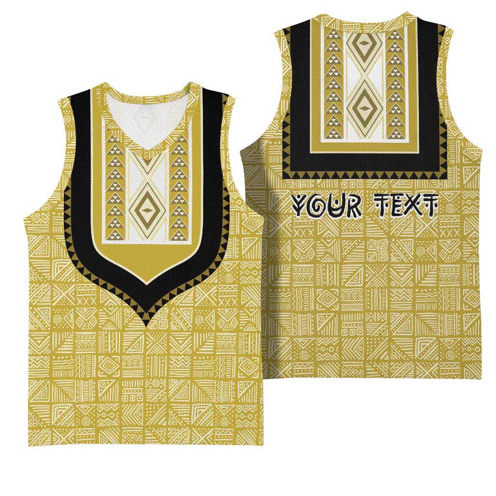 Personalized African Dashiki Basketball Jersey - Mudcloth Style DT02