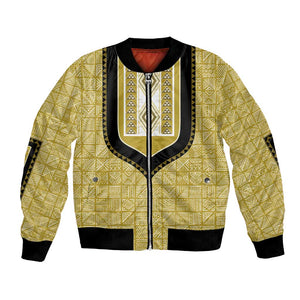 Personalized African Dashiki Bomber Jacket - Mudcloth Style