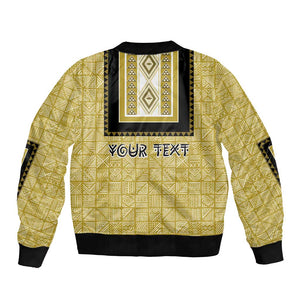 Personalized African Dashiki Bomber Jacket - Mudcloth Style