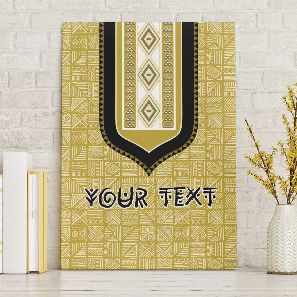 Personalized African Dashiki Canvas Wall Art - Mudcloth Style