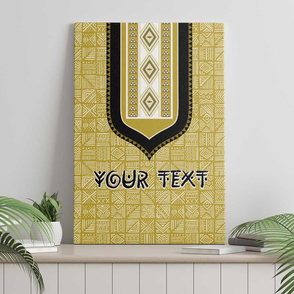 Personalized African Dashiki Canvas Wall Art - Mudcloth Style