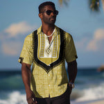 Personalized African Dashiki Hawaiian Shirt - Mudcloth Style