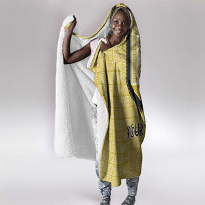 Personalized African Dashiki Hooded Blanket - Mudcloth Style