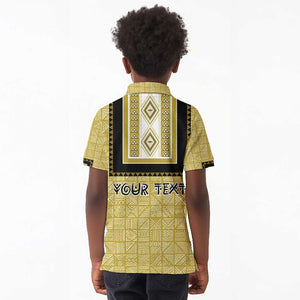 Personalized African Dashiki Kid Polo Shirt - Mudcloth Style