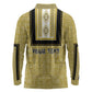 Personalized African Dashiki Long Sleeve Polo Shirt - Mudcloth Style