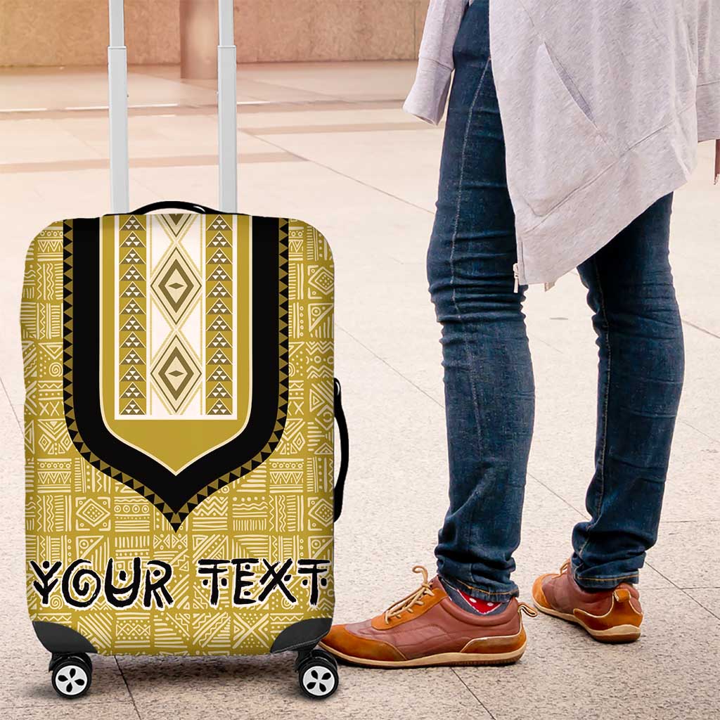 Personalized African Dashiki Luggage Cover - Mudcloth Style