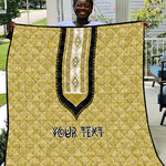 Personalized African Dashiki Quilt - Mudcloth Style