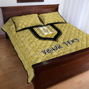 Personalized African Dashiki Quilt Bed Set - Mudcloth Style