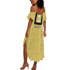 Personalized African Dashiki Summer Maxi Dress - Mudcloth Style