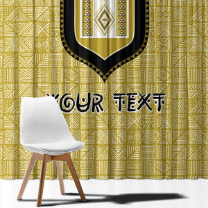 Personalized African Dashiki Window Curtain - Mudcloth Style