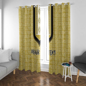 Personalized African Dashiki Window Curtain - Mudcloth Style