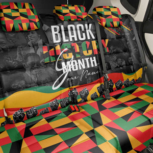 Personalized Black History Month Back Car Seat Cover with African American Heroes