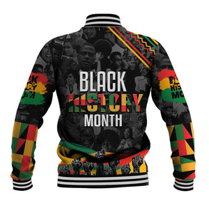 Personalized Black History Month Baseball Jacket with African American Heroes DT02