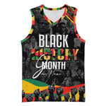 Personalized Black History Month Basketball Jersey with African American Heroes DT02