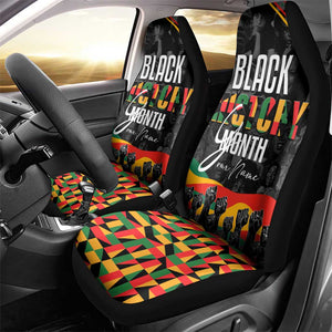 Personalized Black History Month Car Seat Cover with African American Heroes