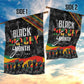 Personalized Black History Month Garden Flag with African American Heroes