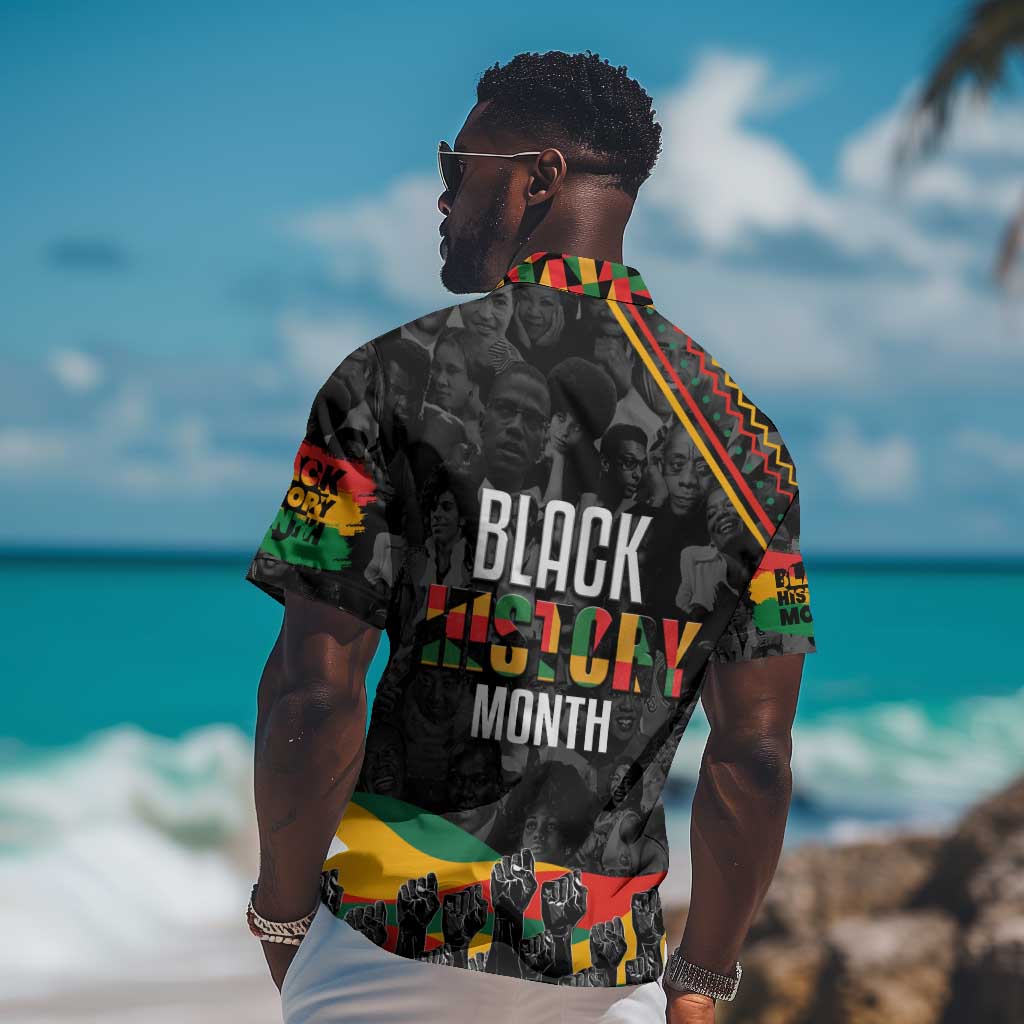 Personalized Black History Month Hawaiian Shirt with African American Heroes