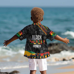 Personalized Black History Month Kid Hawaiian Shirt with African American Heroes