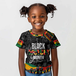 Personalized Black History Month Kid T shirt with African American Heroes