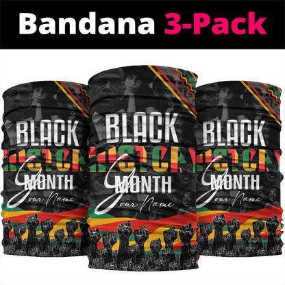Personalized Black History Month Neck Gaiter African American Heroes DT02