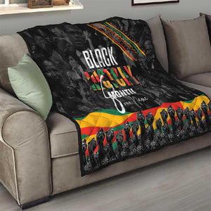 Personalized Black History Month Quilt with African American Heroes