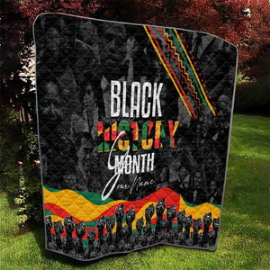 Personalized Black History Month Quilt with African American Heroes