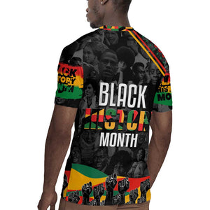 Personalized Black History Month Rugby Jersey with African American Heroes