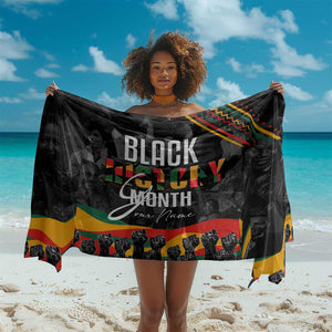 Personalized Black History Month Sarong with African American Heroes