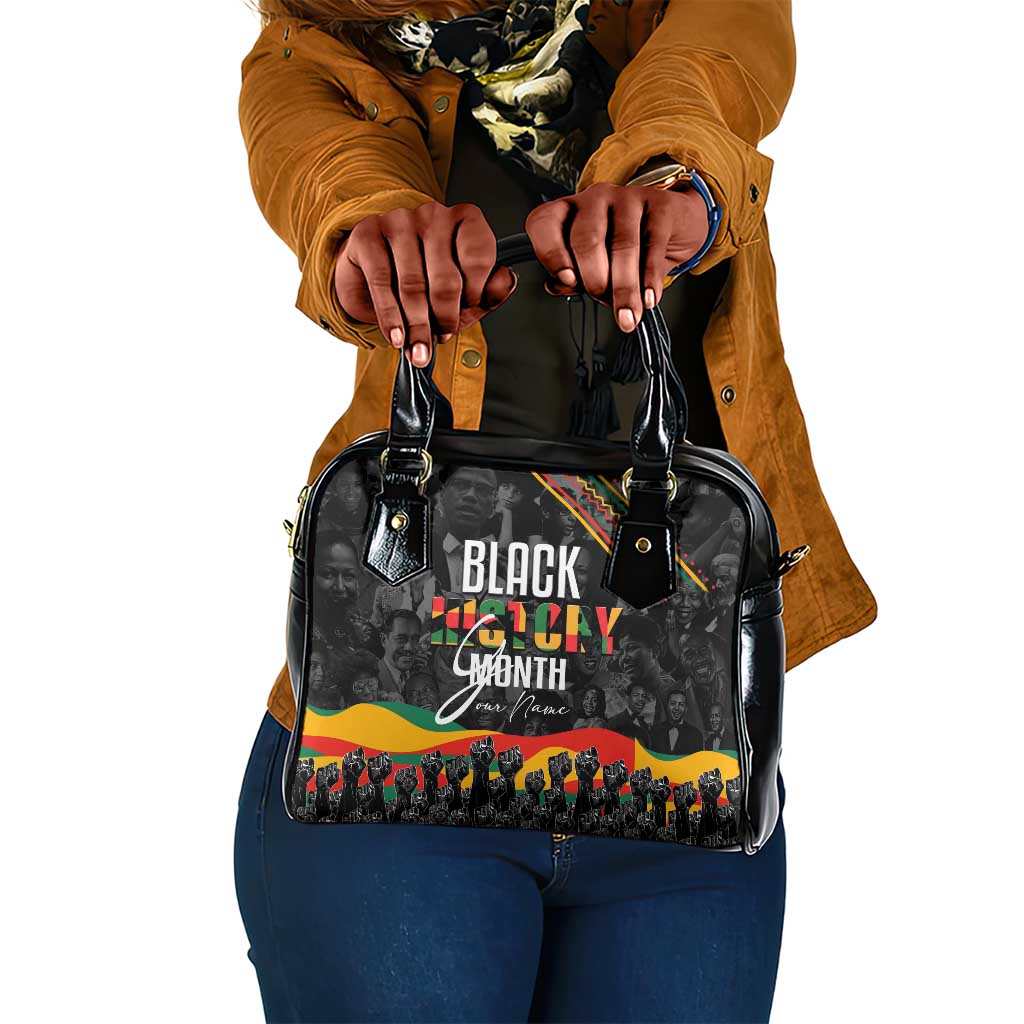 Personalized Black History Month Shoulder Handbag with African American Heroes