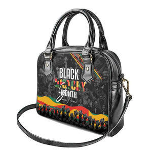 Personalized Black History Month Shoulder Handbag with African American Heroes