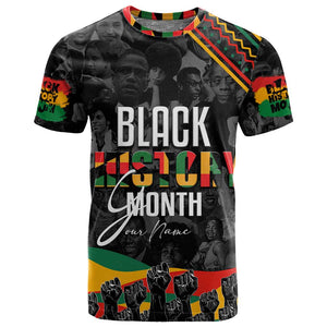 Personalized Black History Month T shirt with African American Heroes