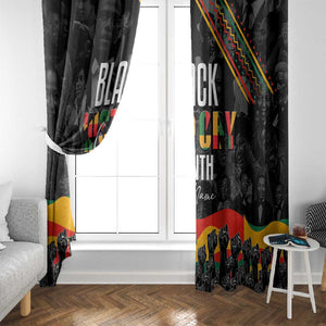 Personalized Black History Month Window Curtain with African American Heroes