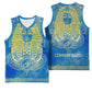 Personalized Egyptian Pharaoh Basketball Jersey with Mandala and Eye of Horus in Blue DT02