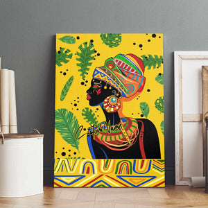 Personalized African Woman Canvas Wall Art Tropical Style