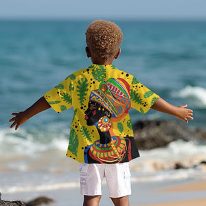 Personalized African Woman Kid Hawaiian Shirt Tropical Style