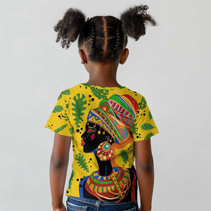 Personalized African Woman Kid T shirt Tropical Style