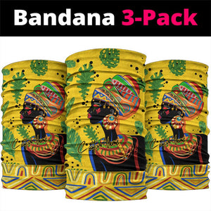 Personalized African Woman Neck Gaiter Tropical Style DT02