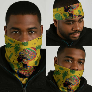 Personalized African Woman Neck Gaiter Tropical Style DT02